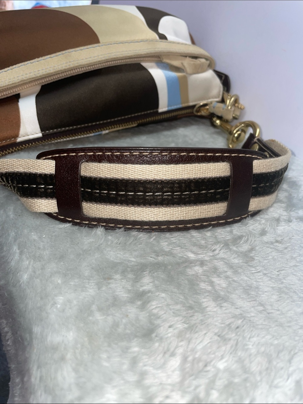 Vintage Coach ‘Hampton Demi’ Scarf Print Hobo - Picture 3 of 14